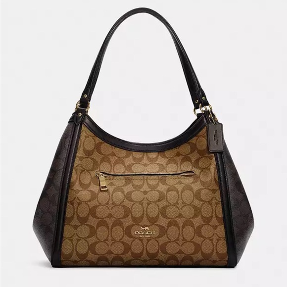 Coach Kristi Shoulder Bag Signature Canvas 2022 Brown - Picture 1 of 8